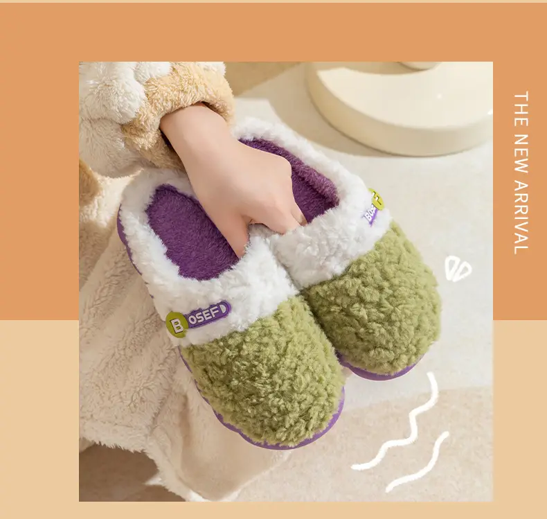 Women Cotton Slippers Warm Indoor Winter Wear — feature 15