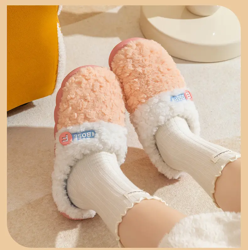 Women Cotton Slippers Warm Indoor Winter Wear — feature 19