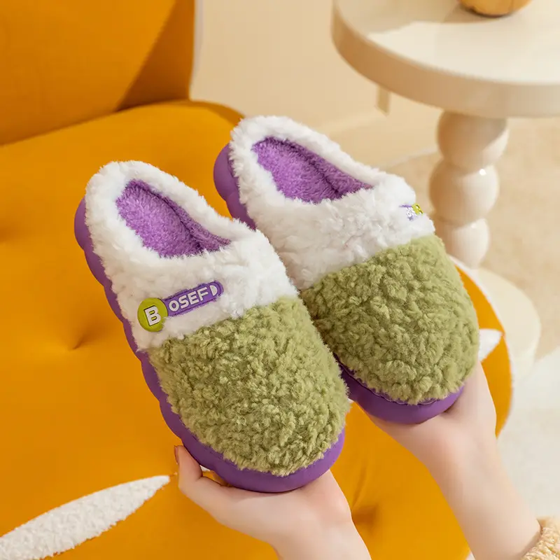 Women Cotton Slippers Warm Indoor Winter Wear