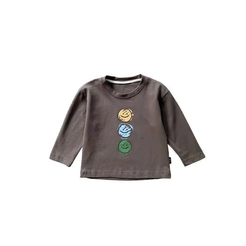 Kids Long Sleeve T-Shirts Pure Cotton Korean Style