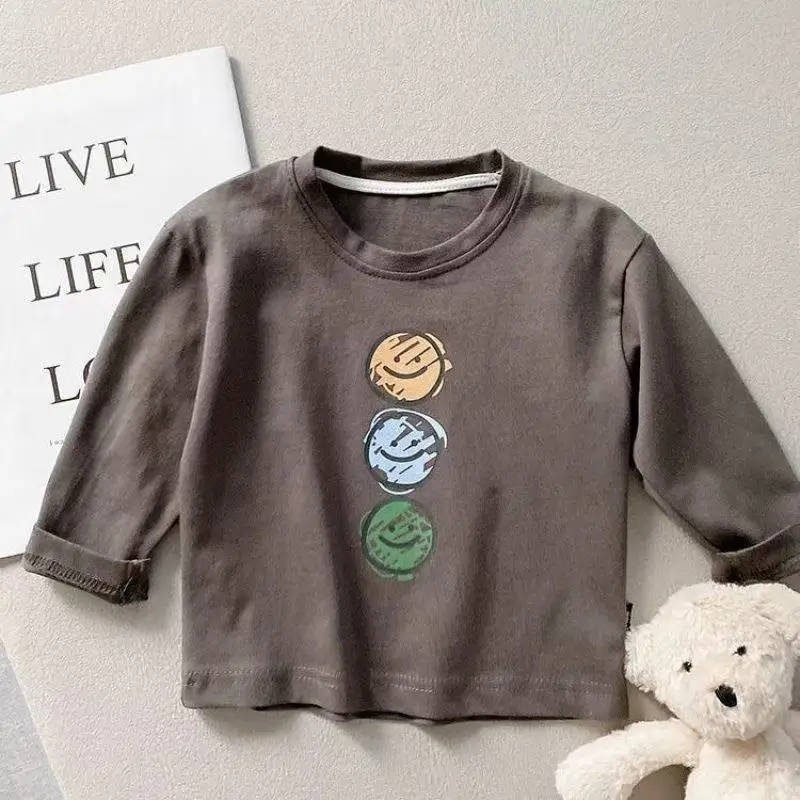 Kids Long Sleeve T-Shirts Pure Cotton Korean Style — feature 6