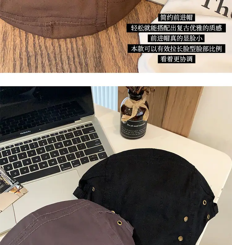 Korean Style Studded Cap for Women Spring Summer Sunshade — feature 11