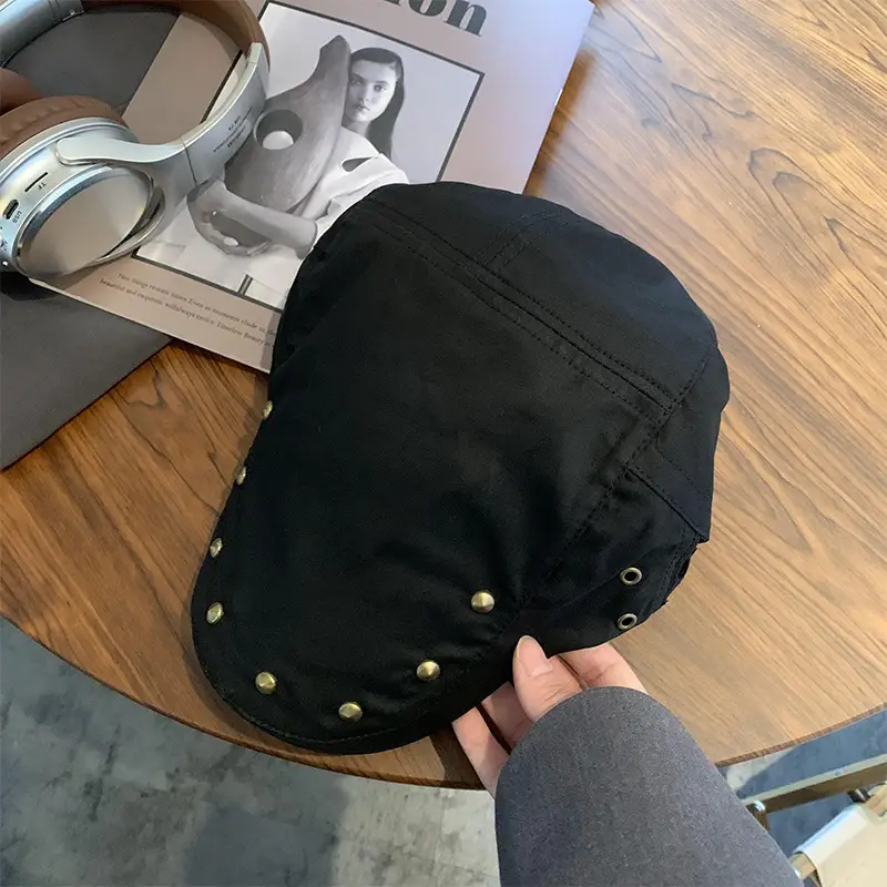 Korean Style Studded Cap for Women Spring Summer Sunshade - Image 2