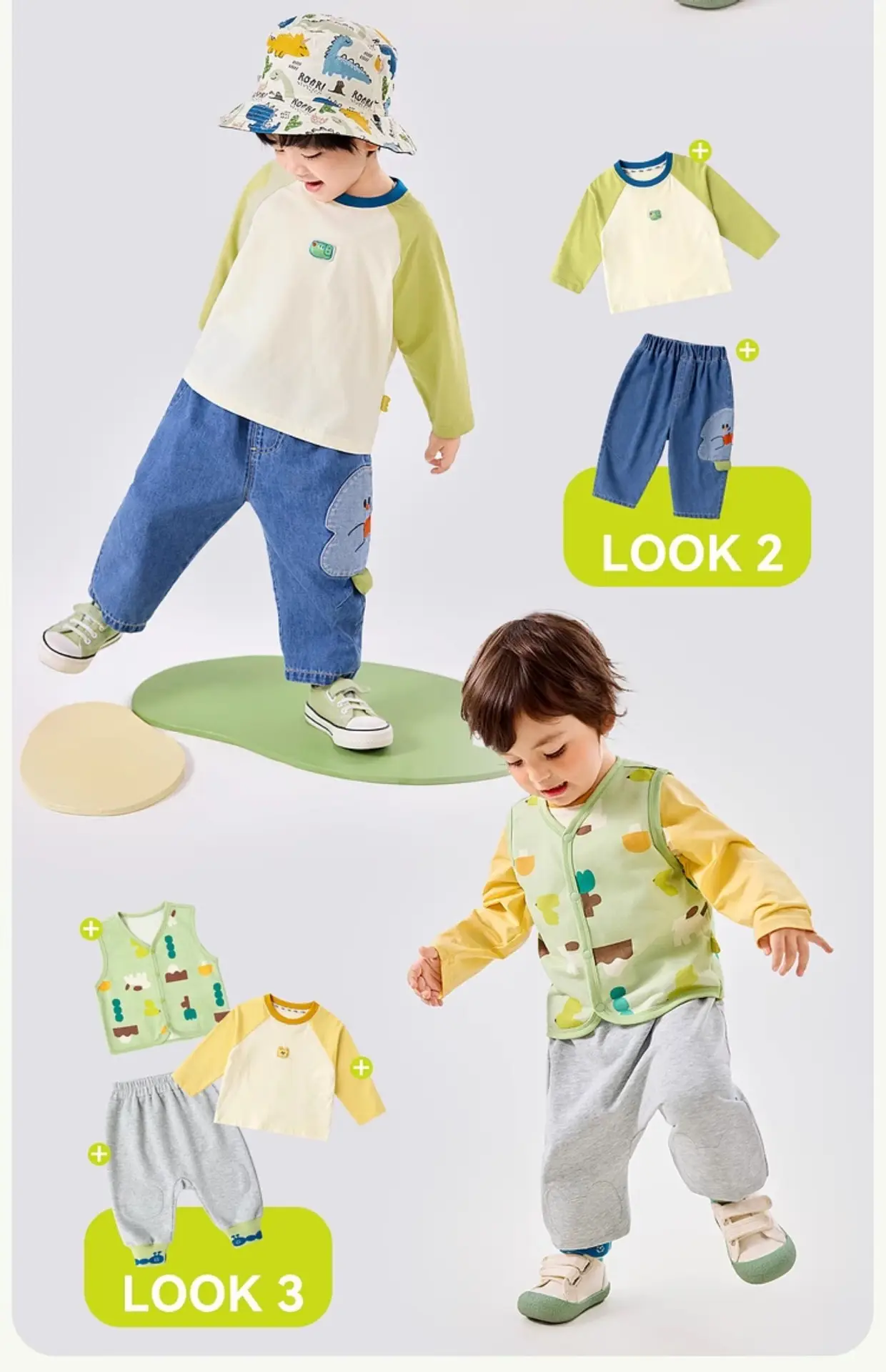 Baby Blue Denim Button Shirt with Hat & Pants — feature 16