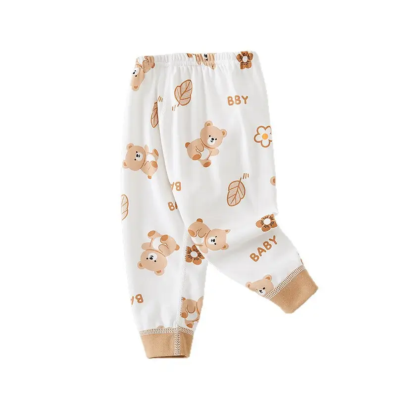 Infant Long Pants Baby Seamless Class a Pure Cotton Autumn Pants Children's Home Spring Autumn Winter Home Base Sleep Pants Leggings