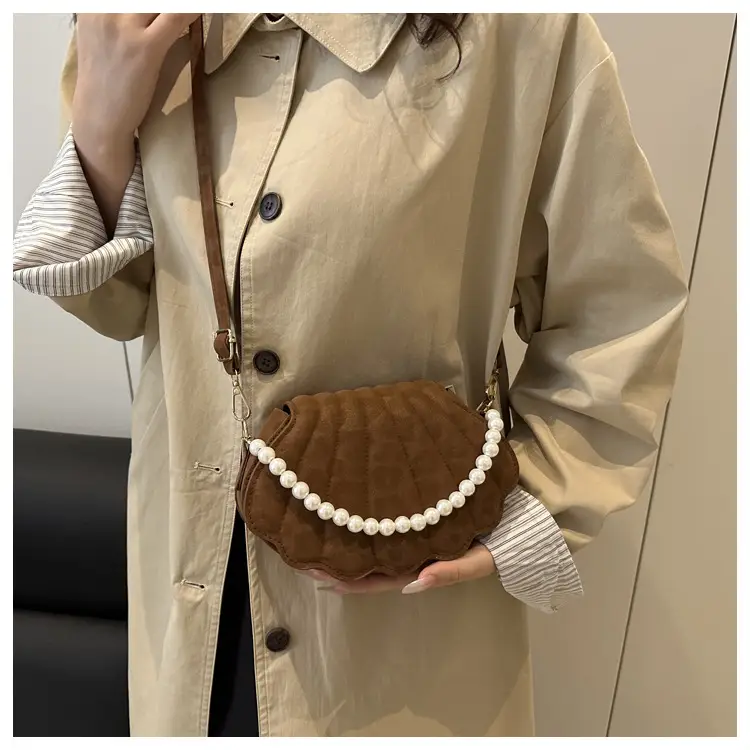 Women's Pearl Embellished Shoulder Bag 2025 Autumn — feature 10