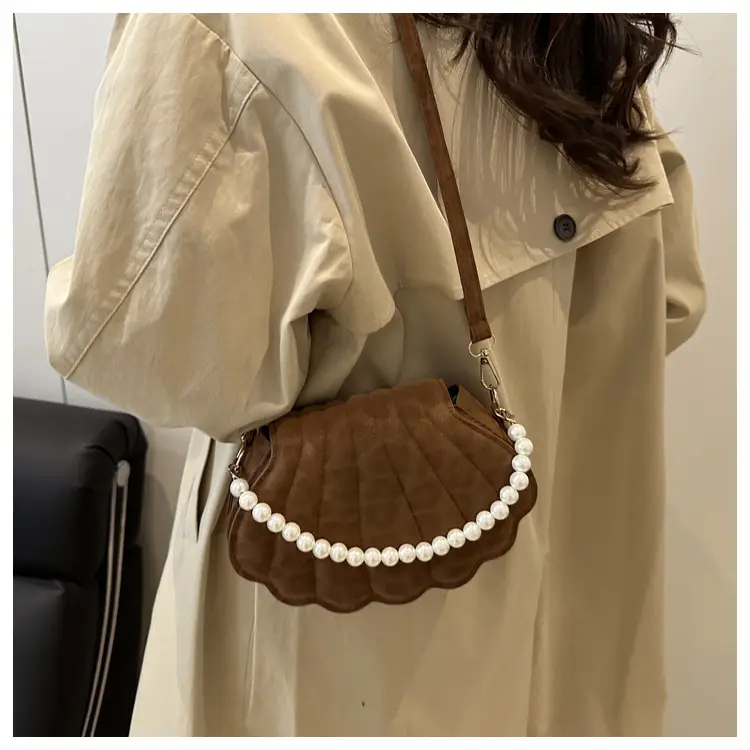 Women's Pearl Embellished Shoulder Bag 2025 Autumn — feature 11