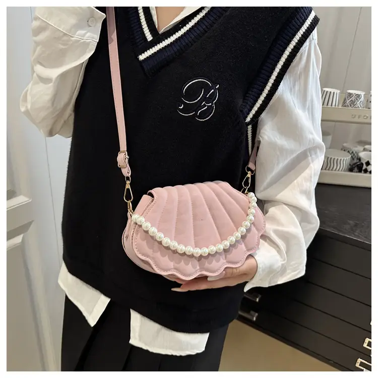 Women's Pearl Embellished Shoulder Bag 2025 Autumn — feature 14