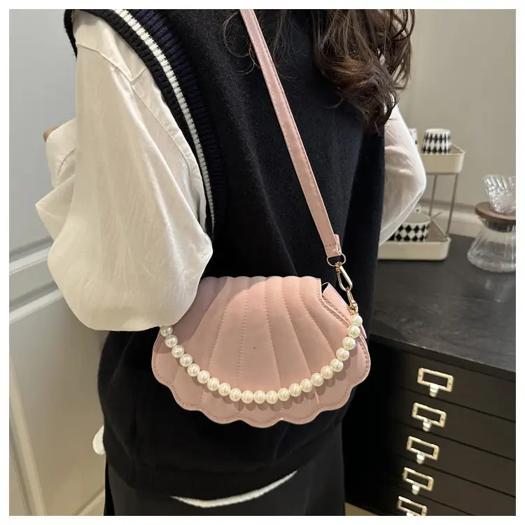 Women's Pearl Embellished Shoulder Bag 2025 Autumn — feature 15