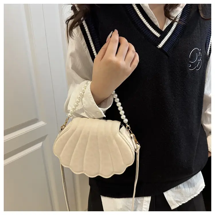 Women's Pearl Embellished Shoulder Bag 2025 Autumn — feature 16