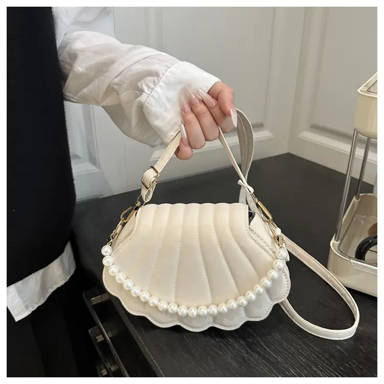 Women's Pearl Embellished Shoulder Bag 2025 Autumn — feature 18