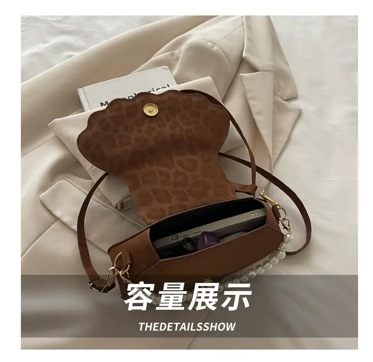 Women's Pearl Embellished Shoulder Bag 2025 Autumn — feature 5