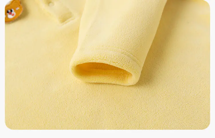 Dudu's Spring Baby Polo Shirt Yellow Long Sleeve — feature 13