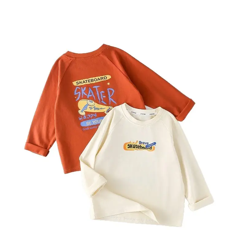 100% Cotton Long Sleeve Kids T-Shirt Boys Girls - Image 7