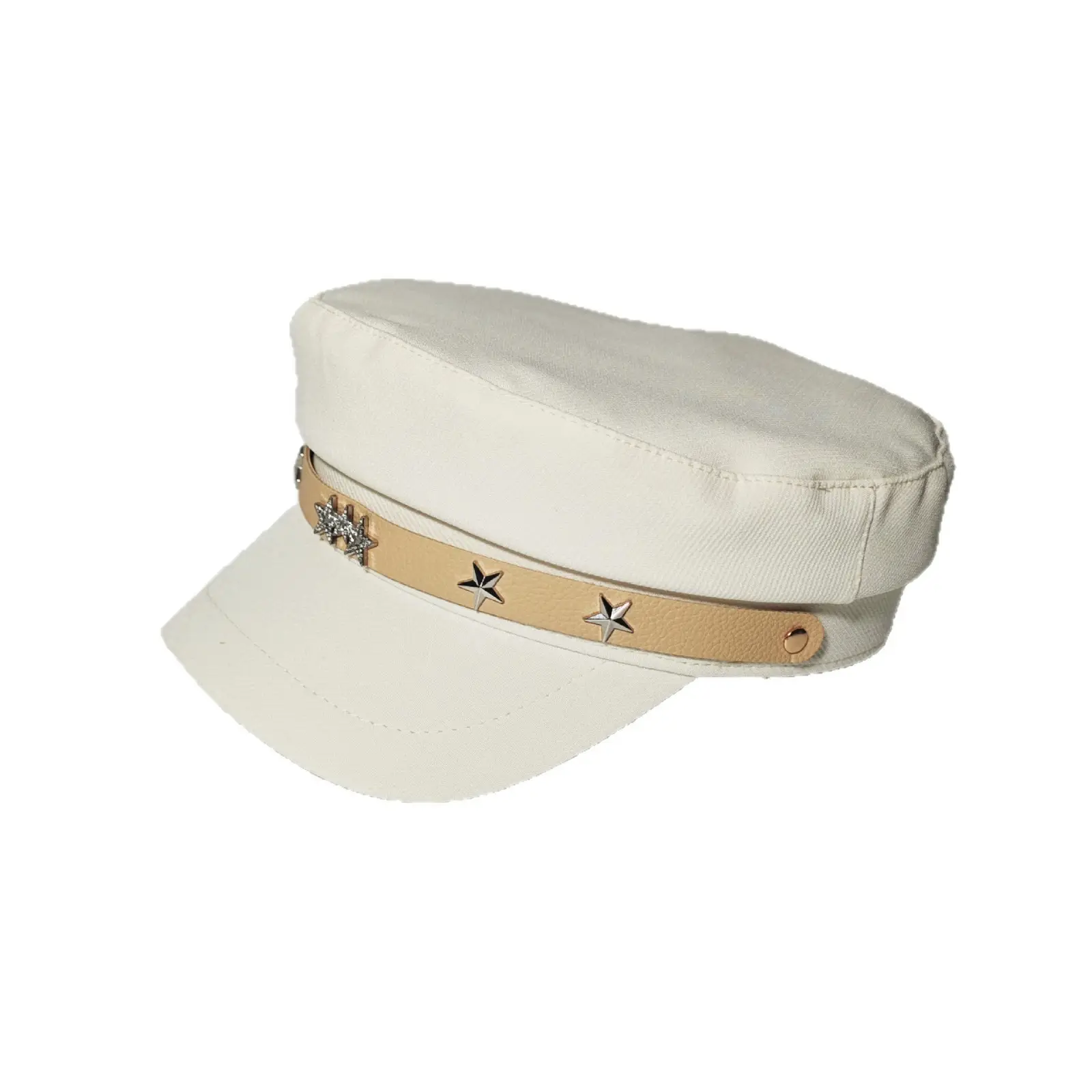 Women British Retro Anchor Navy Hat with Curved Brim