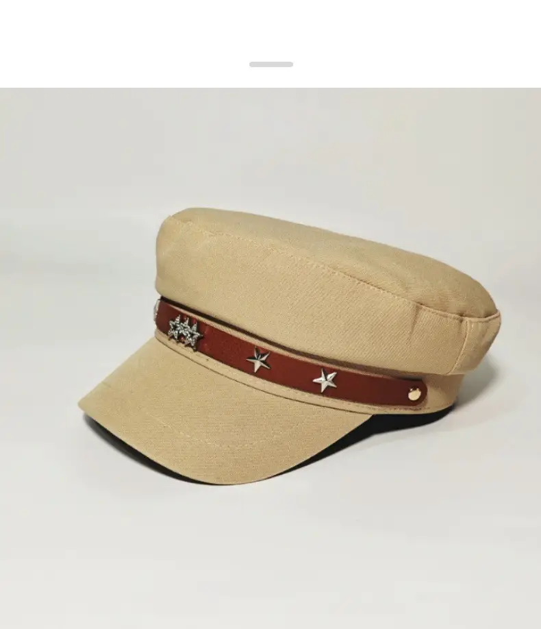Women British Retro Anchor Navy Hat with Curved Brim — feature 7