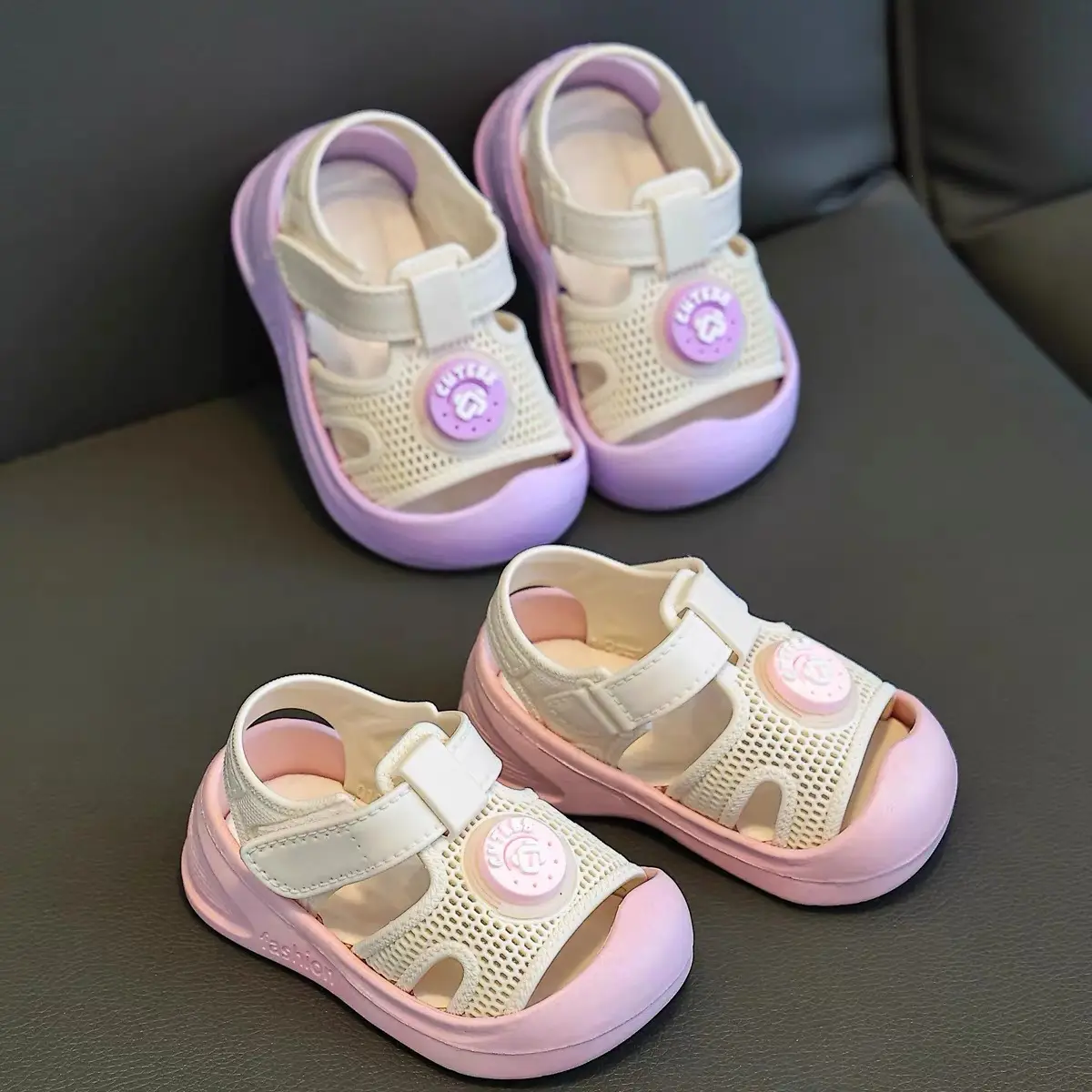 Baby Sandals Non-Slip Summer Closed-Toe Breathable