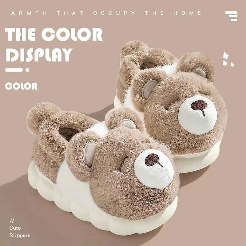 Wholesale Cotton Shoes for Women, Winter 2024 New Style, Suitable for Outdoor Wear and Indoor Home Use, Cute, Warm, Closed Heel, Plush Cotton Shoes for Winter - Image 9