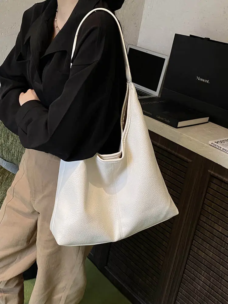 2025 Trendy Brown Leather Tote Bag for Women - Image 8