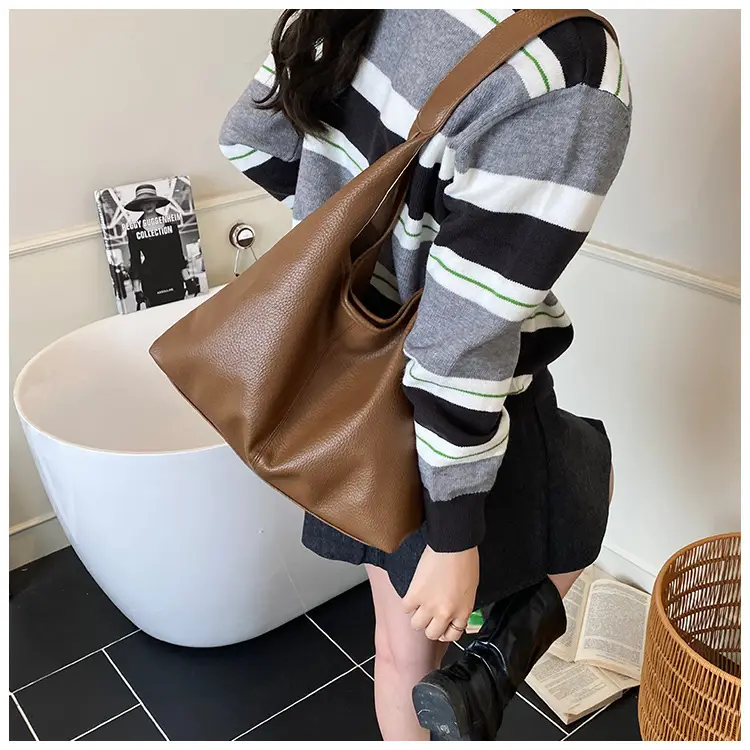 2025 Trendy Brown Leather Tote Bag for Women — feature 16