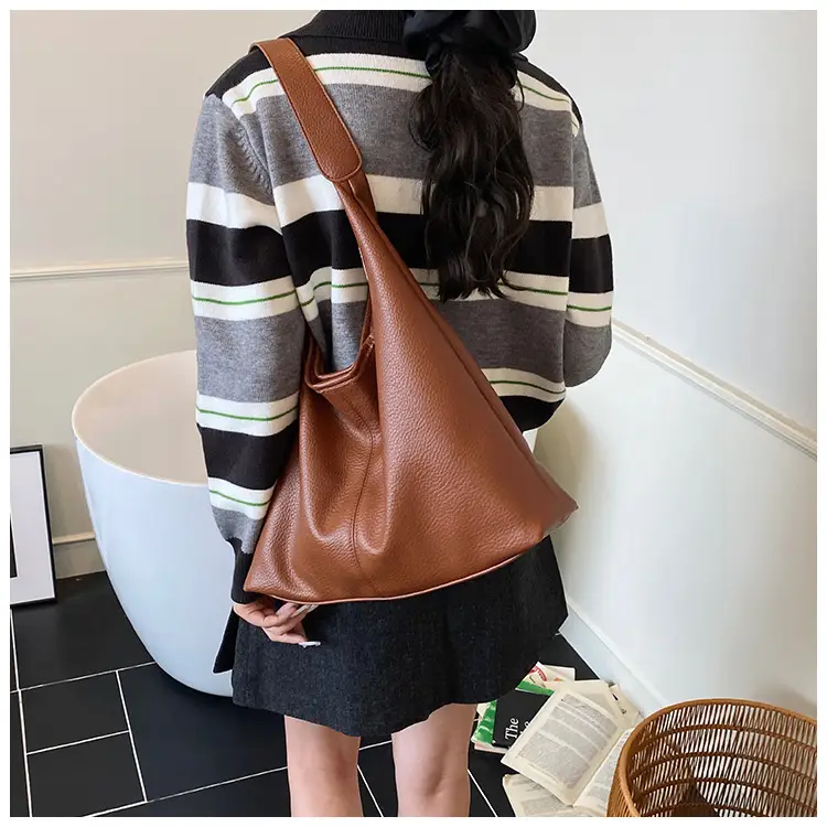 2025 Trendy Brown Leather Tote Bag for Women — feature 18