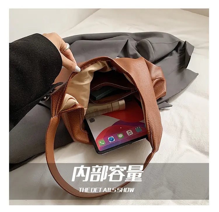 2025 Trendy Brown Leather Tote Bag for Women — feature 3