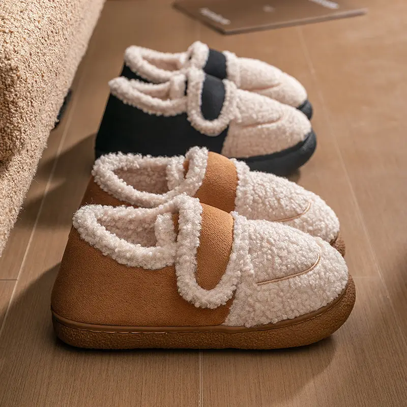Winter Warm Plush Slippers for Couples Winter Indoor