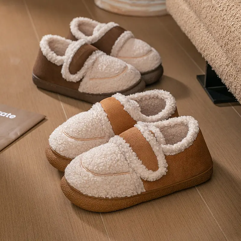Winter Warm Plush Slippers for Couples Winter Indoor