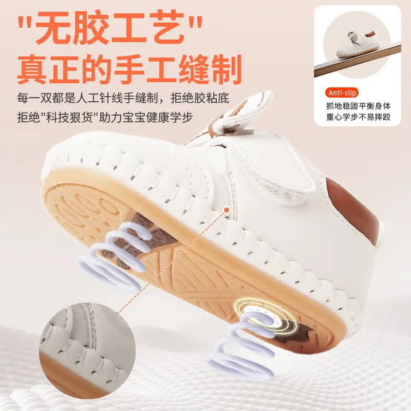 New Baby Shoes Princess Style Soft Sole Baby Toddler Shoes for Girls 6-8-12 Months Infant Girls Spring & Fall Style