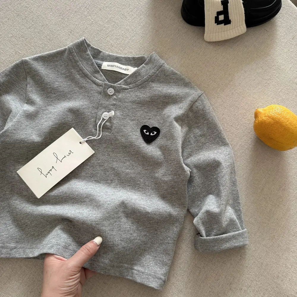 White Heart T-Shirt for Boys Spring Autumn — feature 17