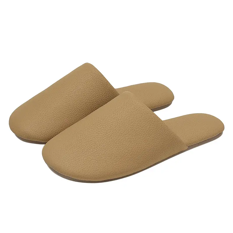 Pu Cotton Slippers for Women, Autumn and Winter, Japanese Style, Indoor Home Use, Soft Sole, Non-Slip, Plush, Warm, Household Cotton Slippers for Men, Winter Wholesale - Image 9