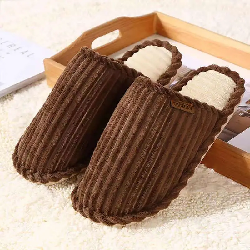 Women's Winter Plush Bow Slippers Red Indoor Warm - Image 4