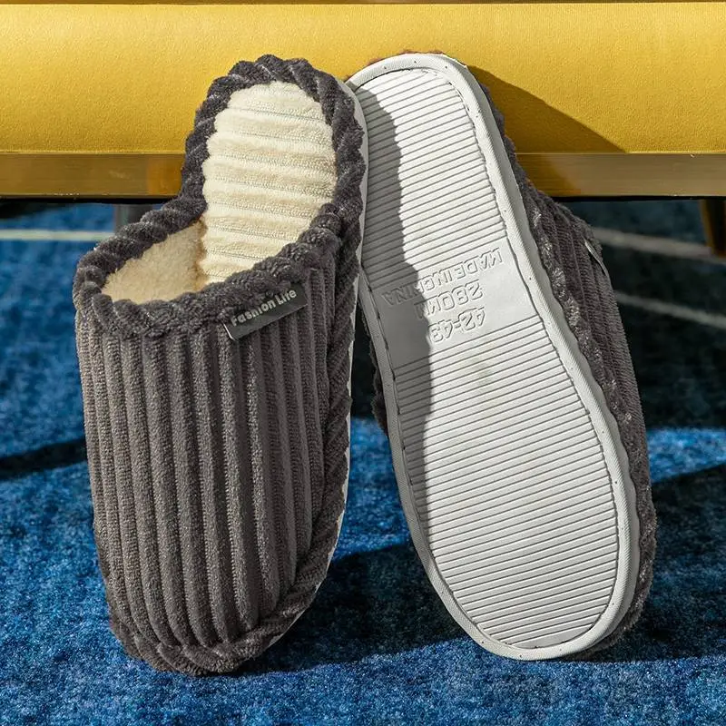 Women's Winter Plush Bow Slippers Red Indoor Warm - Image 6