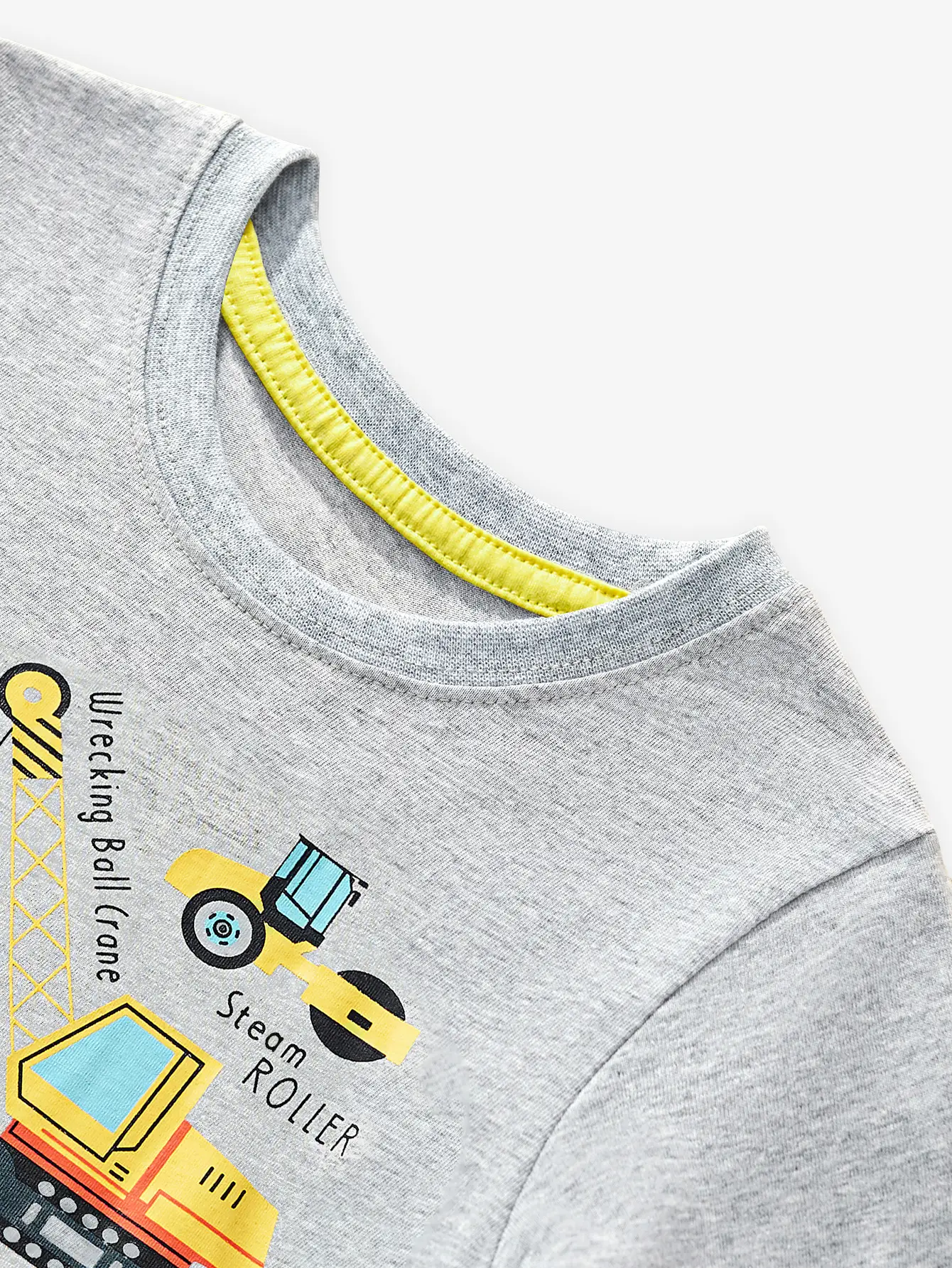 European American Boys Cotton Excavator Print Sweatshirt