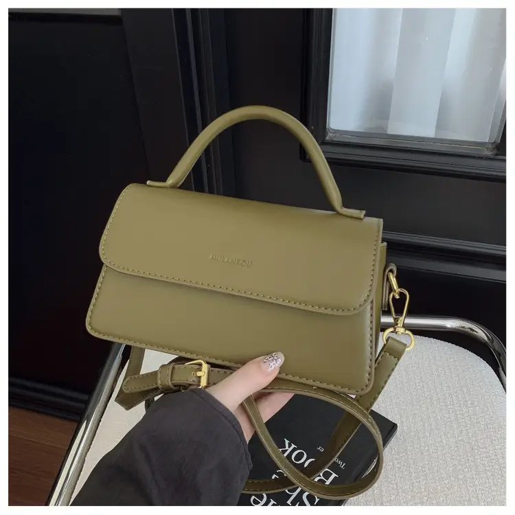Women's Retro Crossbody Bag Olive Green 2026 — feature 11