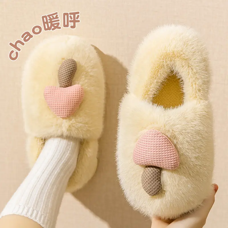 Maternity Cotton Slippers for Women, Autumn and Winter 2025 New Indoor Home Non-Slip Warm Plush Cotton Shoes for Women - Image 2