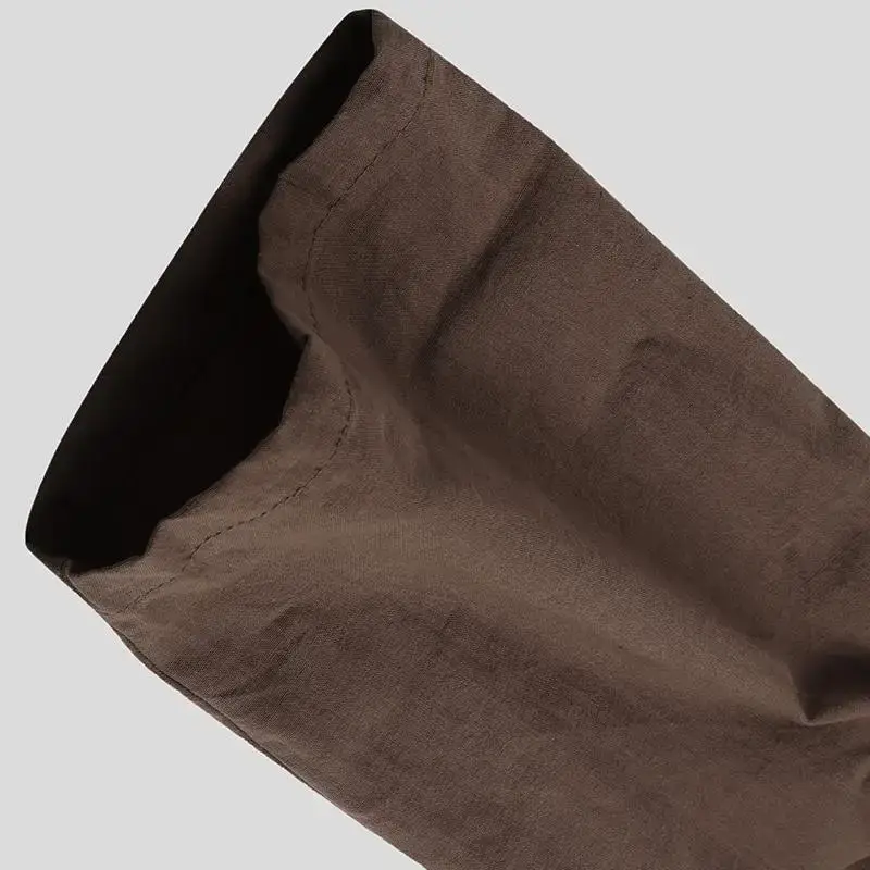 2024 Muslim Robe Long Hooded Muslim Shirt Brown — feature 6