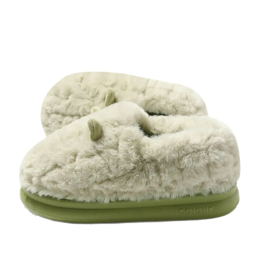 Women's Cotton Slippers for Autumn and Winter 2025, New Indoor Home Non-Slip Warm Plush Maternity Cotton Shoes - Image 15