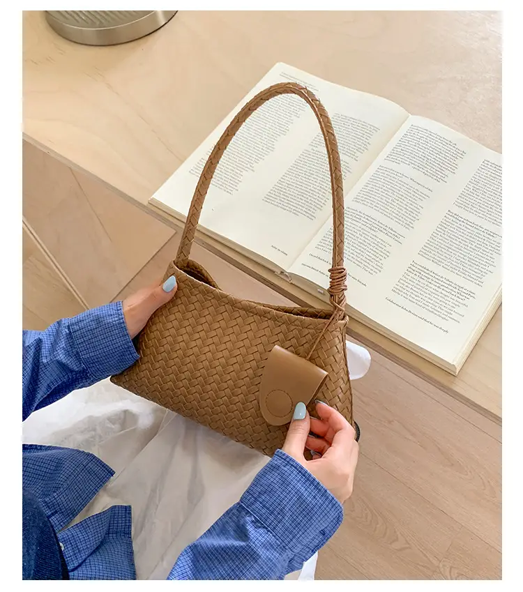 Women's Cross-Brown Woven Shoulder Bag 2025 — feature 29