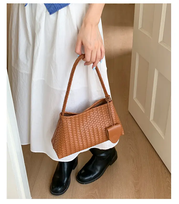 Women's Cross-Brown Woven Shoulder Bag 2025 — feature 31