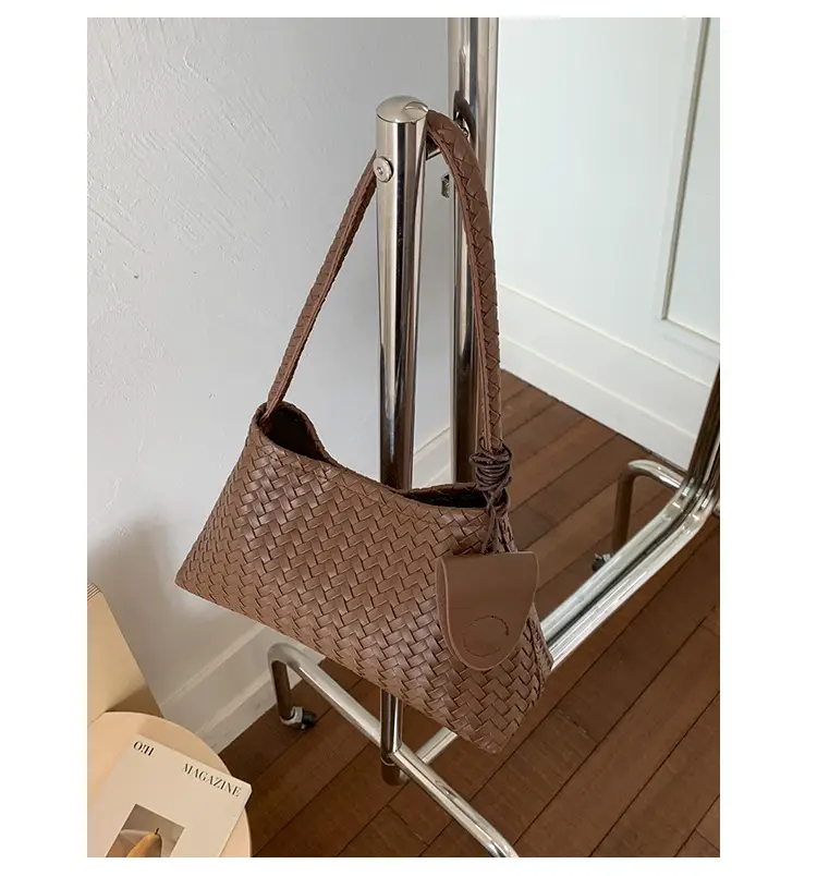 Women's Cross-Brown Woven Shoulder Bag 2025 — feature 36