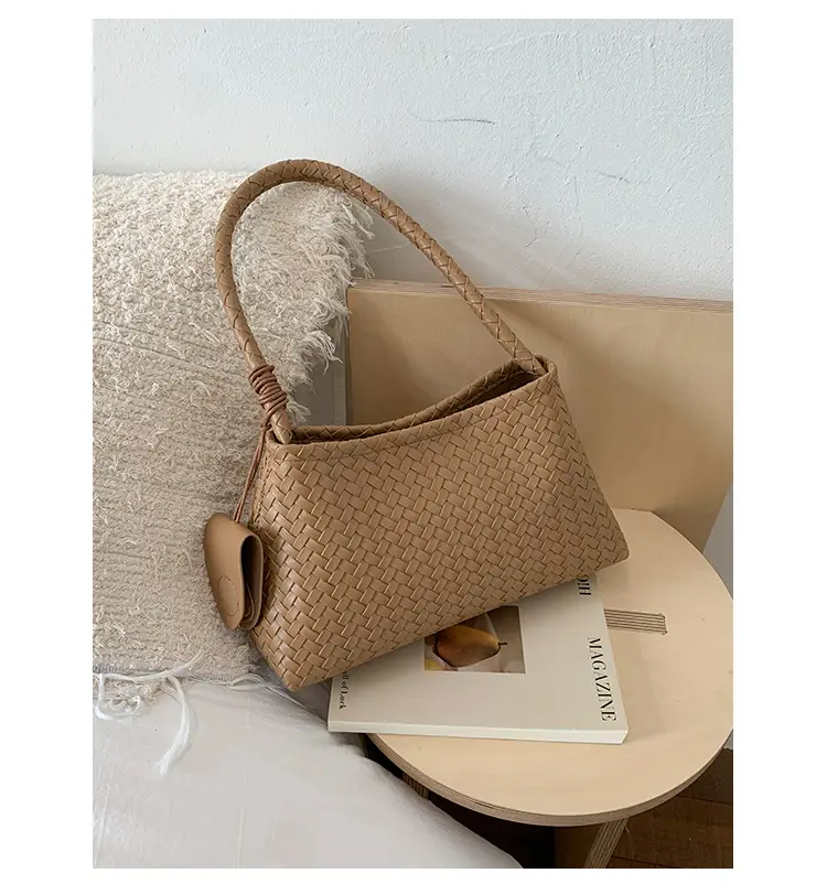 Women's Cross-Brown Woven Shoulder Bag 2025 — feature 40