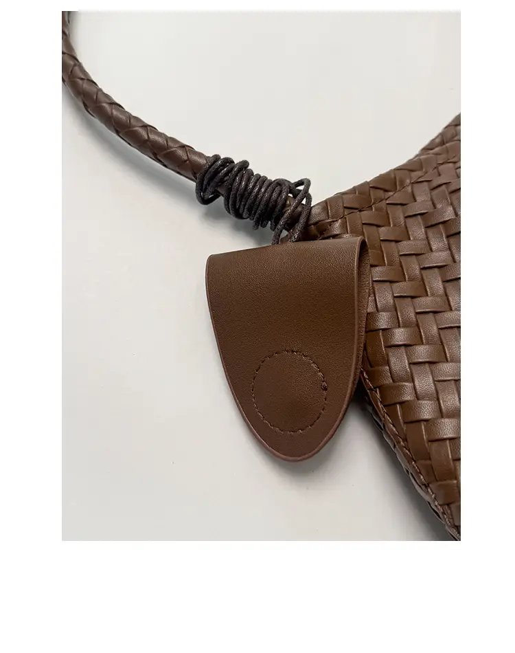 Women's Cross-Brown Woven Shoulder Bag 2025 — feature 7