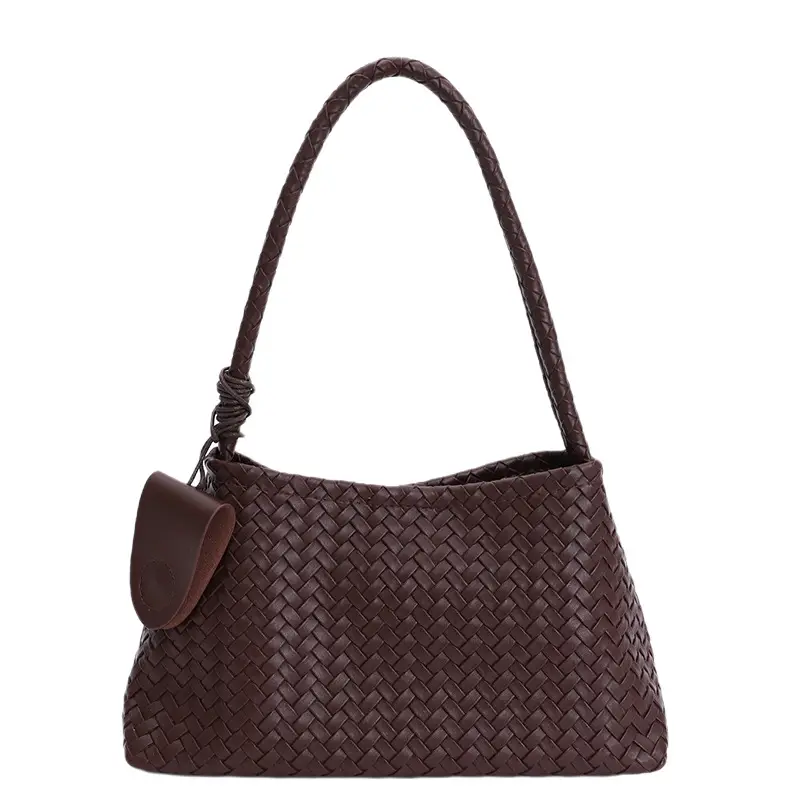 Women's Cross-Brown Woven Shoulder Bag 2025 - Image 5