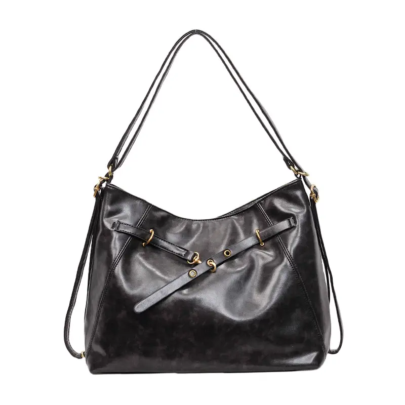 Women Retro Crossbody Bag Set Brown Black Leather 2025 - Image 8