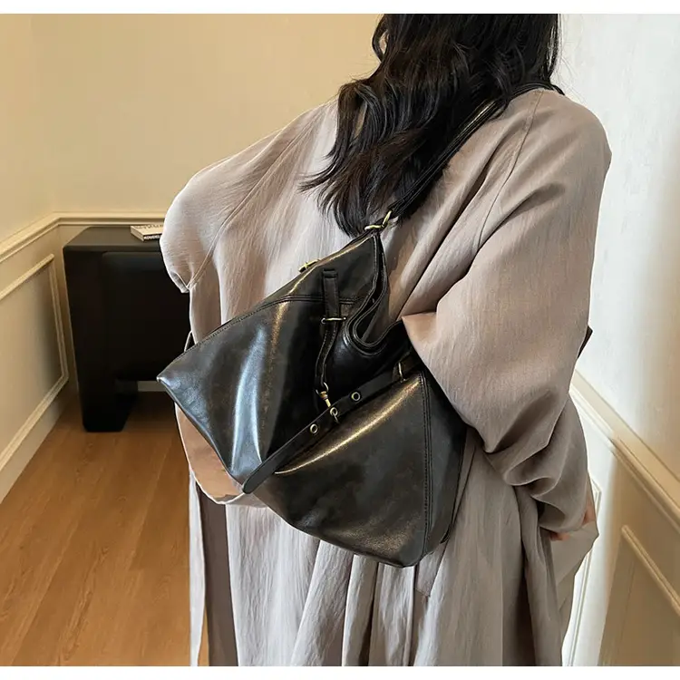 Women Retro Crossbody Bag Set Brown Black Leather 2025 — feature 12