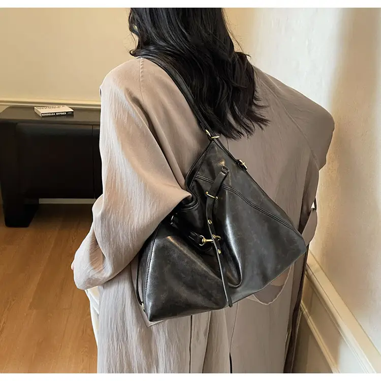 Women Retro Crossbody Bag Set Brown Black Leather 2025 — feature 13