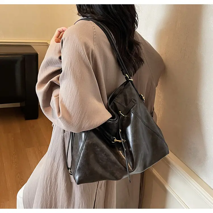 Women Retro Crossbody Bag Set Brown Black Leather 2025 — feature 14