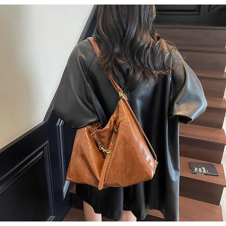 Women Retro Crossbody Bag Set Brown Black Leather 2025 — feature 16