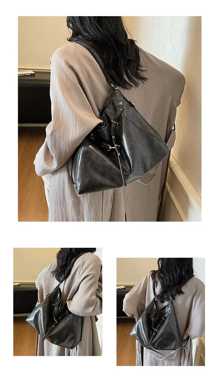 Women Retro Crossbody Bag Set Brown Black Leather 2025 — feature 22